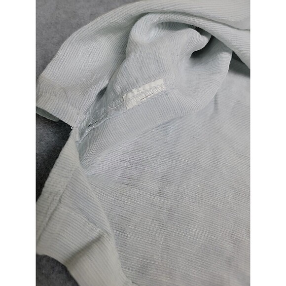 Cubavera Shirt Mens XL Blue Stripe Button Liene Blend Lightweight Embroidered - Picture 7 of 12